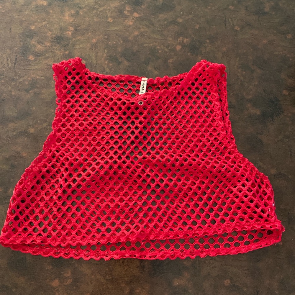 LF emma and Sam fishnet top